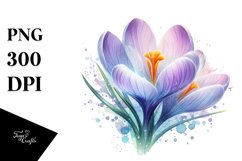 Pastel Shiny Crocus, Transparent PNG Product Image 3