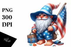 Pastel Gnome with Beach Wear | Clipart Product Image 1