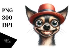 Expressive Dog with Hat | Sublimation | Clipart Product Image 3