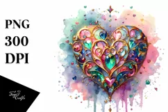 Colorful Heartglass, High-Res PNG Product Image 1