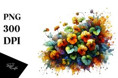 colorful Stained with Nasturtium Product Image 1