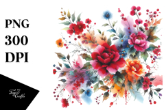 colorful,floral frame Product Image 1