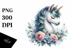 Detailed Baby Unicorn PNG Product Image 1
