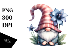 Gnome with Lobelia PNG Product Image 1