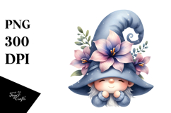 Gnome with Lobelia PNG Product Image 1