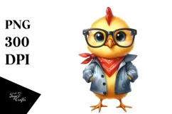 Sublimation Chicken Bandana Raincoat Clipart Product Image 3