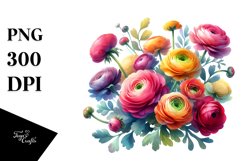 Colorful Abstract Ranunculus Bouquet Product Image 3