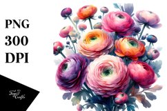 Colorful Abstract Ranunculus Bouquet Product Image 1