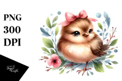 Cute Baby Bird, Transparent PNG Product Image 1