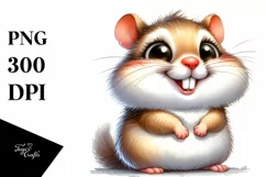 Proud Baby Hamster Sitting Clipart Product Image 1