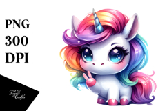 Vibrant Unicorn Drawing PNG Product Image 1