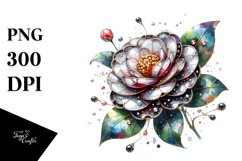 Detailed Shiny Camellia Clipart Product Image 3