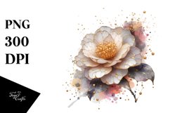 Abstract Detailed Camellia Made of Clipart Product Image 3