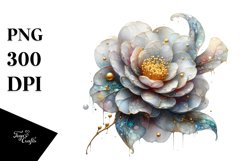 Material Abstract Camellia Splash Design | Clipart Product Image 3