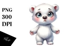 Confused Polar Bear | Clipart Product Image 3