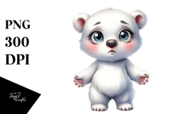 Polar Bear Standing Up Clipart Product Image 1