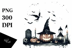 Simple Fiend Vintage Halloween PNG Product Image 1