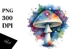 Magical Celestial Mushroom Splash | Sublimation | Clipart Product Image 3