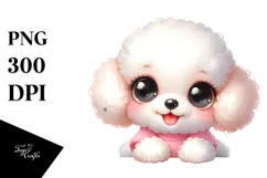 Baby Cartoon Poodle, Transparent PNG Product Image 1