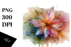 Vibrant Daffodil -like Watercolor PNG Product Image 1