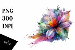 Vibrant Daffodil -like Watercolor PNG Product Image 3