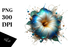 Abstract Glossy Morning Glory, Transparent PNG Product Image 1