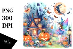 Vibrant Fairy Halloween | Sublimation, Clipart Product Image 3