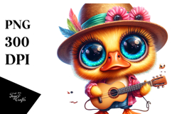 Baby Duck Guitar PNG Product Image 1