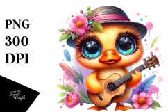 Baby Duck Guitar PNG Product Image 1