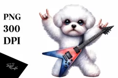 Funny Haircut Bichon Frise | Clipart Product Image 3
