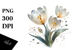 Tulip Watercolor Splash PNG Product Image 1