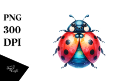 Colorful Baby Ladybug Clipart Product Image 1