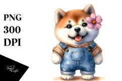 Akita Contempt Expression | Clipart Product Image 1