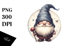 Vintage Smiling Gnome PNG Product Image 1