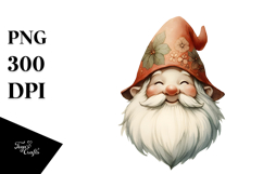 Vintage Smiling Gnome PNG Product Image 1