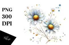 Daisy with Golden Insertions, Transparent PNG Product Image 1