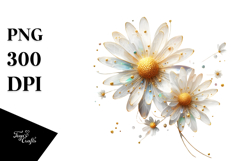 Daisy with Golden Insertions, Transparent PNG Product Image 1