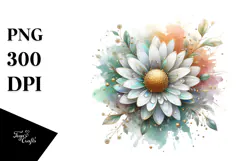 Daisy with Golden Insertions, Transparent PNG Product Image 1