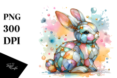Colorful Bunny PNG Product Image 1