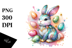 Colorful Bunny made of , PNG Product Image 1