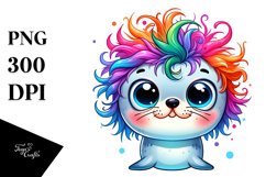 Smiling Baby Seal Clipart Product Image 1