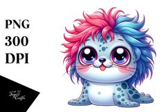 Smiling Baby Seal Clipart Product Image 1