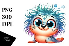 Smiling Baby Seal Clipart Product Image 1
