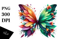 Vibrant Abstract Butterfly PNG Product Image 3