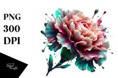 Abstract Carnation Splash Design | Clipart Product Image 3