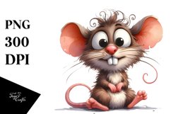 Funny Mouse Sitting | Sublimation | Clipart Product Image 3