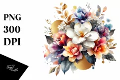 Colorful Bouquet with Gardenia Splash | Sublimation | Product Image 1