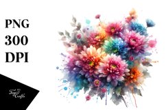 Colorful Bouquet with Chrysanthemum Splash | Sublimation | Product Image 3