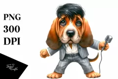Funny Haircut Bloodhound | Clipart Product Image 3