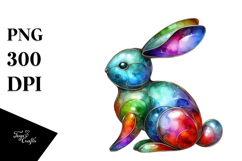 Colorful Bunny Made of PNG Product Image 1